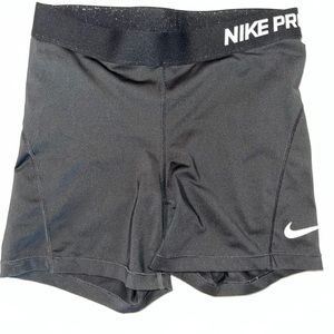 2 Pairs of Nike Pro Black Spandex Shorts size medium